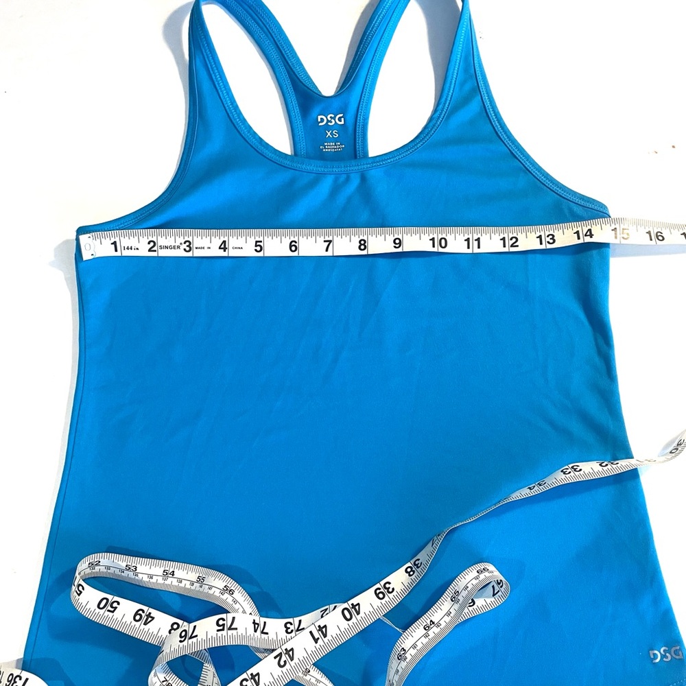 Bundle: DSG Blue and Neon Yellow Racerback Workout Tanks XS - Picture 8 of 11